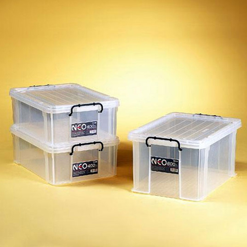 네오박스 플라스틱 투명 수납함 정리함 소품 박스 (400/600세트)